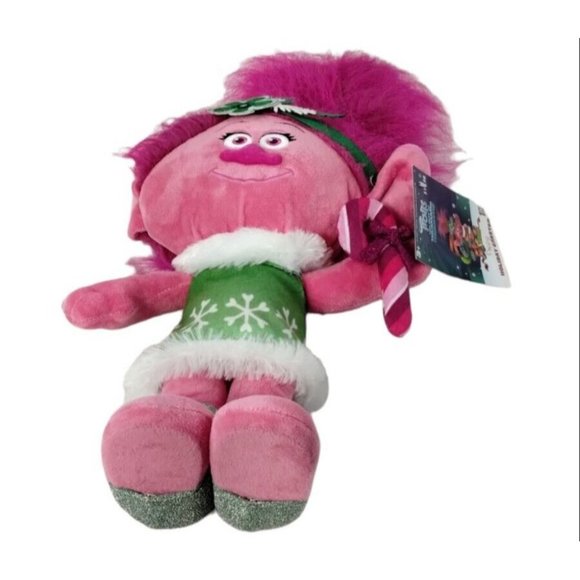 DreamWorks Trolls Poppy Holiday Porch Greeter 20 in Christmas 2022 Pink Plush - Picture 5 of 6